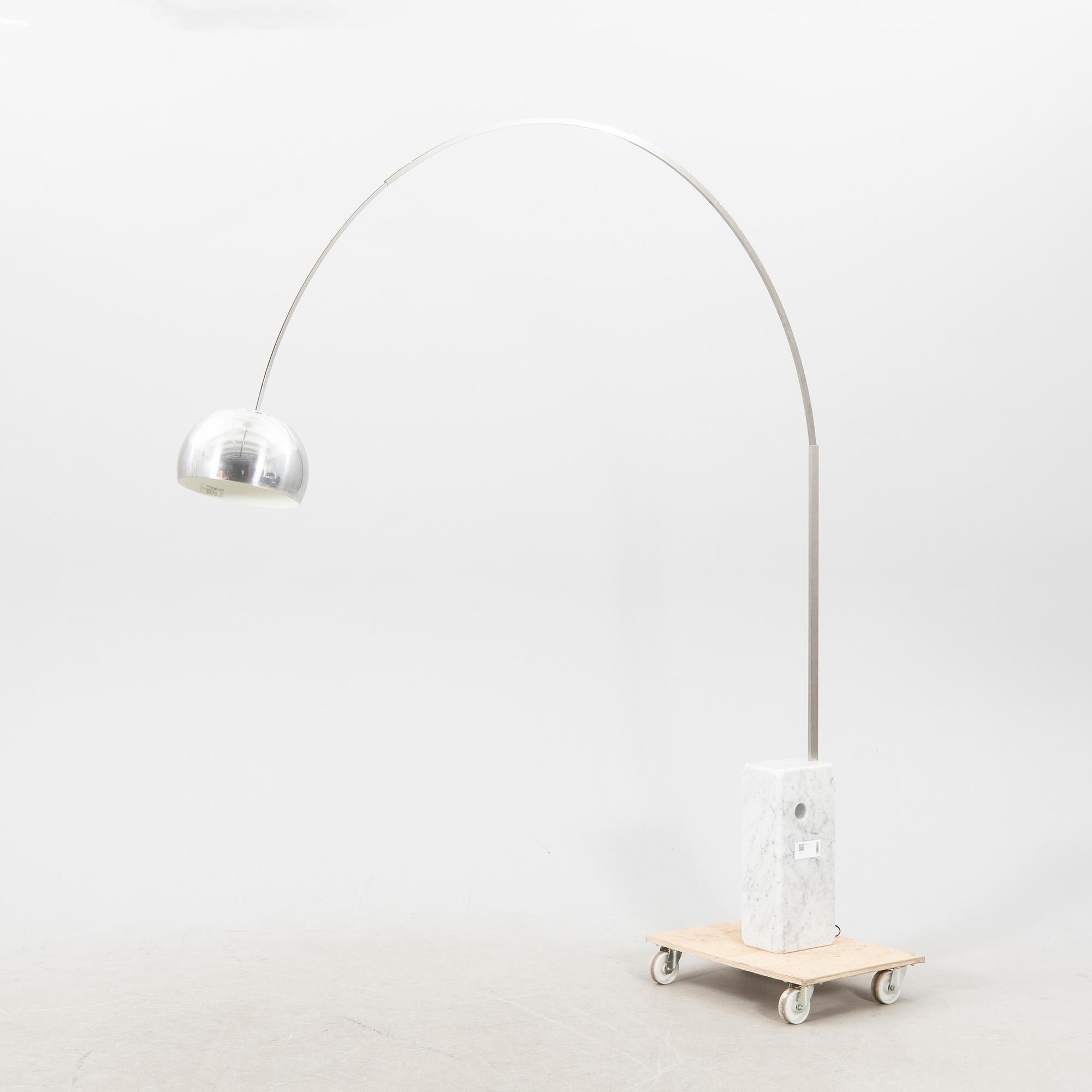 Achille & Pier Castiglioni, floor lamp, "Arco" for Flos, Italy late 20th century.