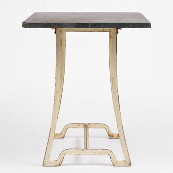Carl Hörvik, a garden furniture set, a table and four chairs, possibly produced by Thulins vagnfabrik, Skillingaryd, Sweden.