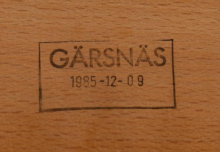 FÅTÖLJER, 4 st, "Riksdagen", design Åke Axelsson för Gärsnäs Möbler AB, 1985.