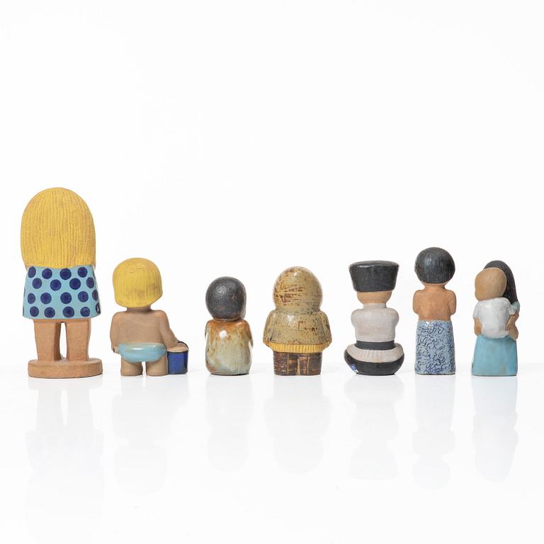 Lisa Larson, figuriner, 7 st, Gustavsberg.