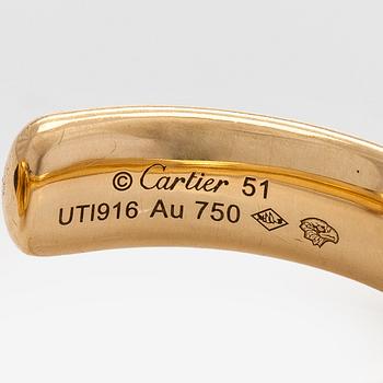 Cartier, ring, "Panthère de Cartier", liten modell, 18K guld, onyx och tsavoriter.