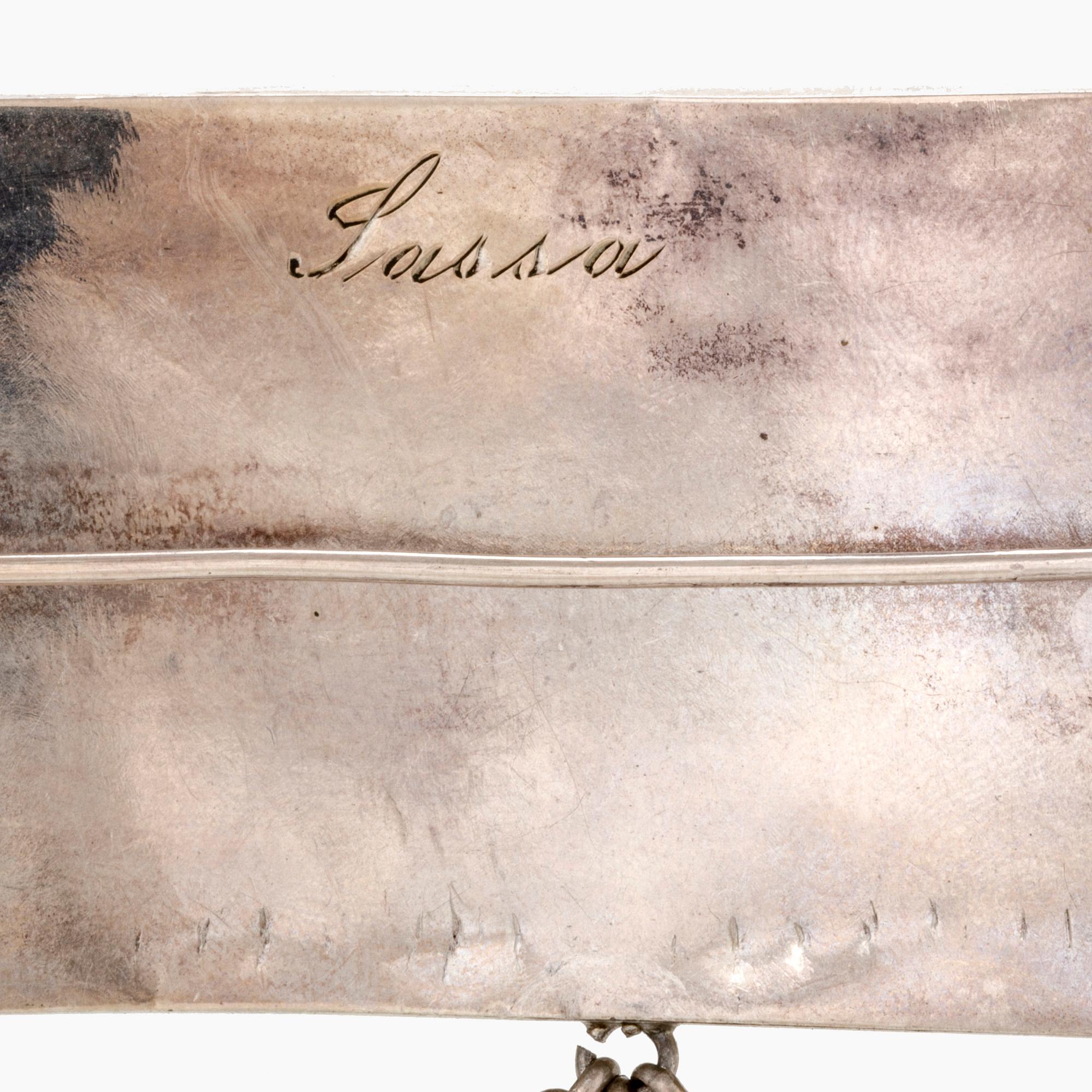 A silver and plated gold folklore jewellery by Axel Gabriel Estberg hallmarked 1842.