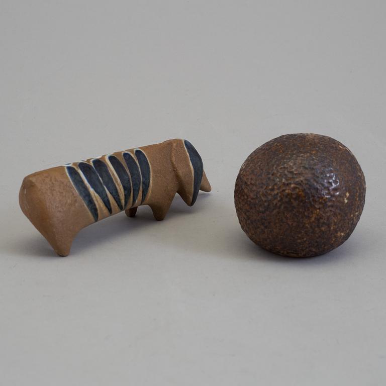 Two swedish figurines, ceramics, late 20th century.