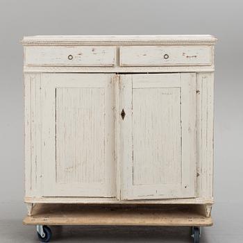 An early 19th Century Gustavian cupboard.