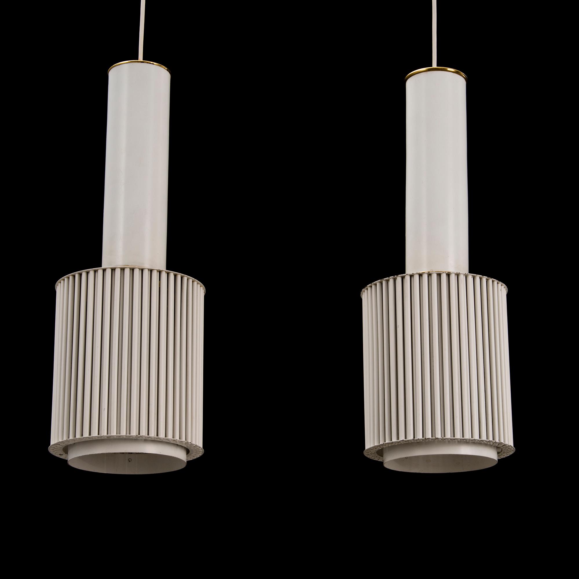 ALVAR AALTO, kattovalaisimia, 2 kpl, malli A111, Valaistustyö.