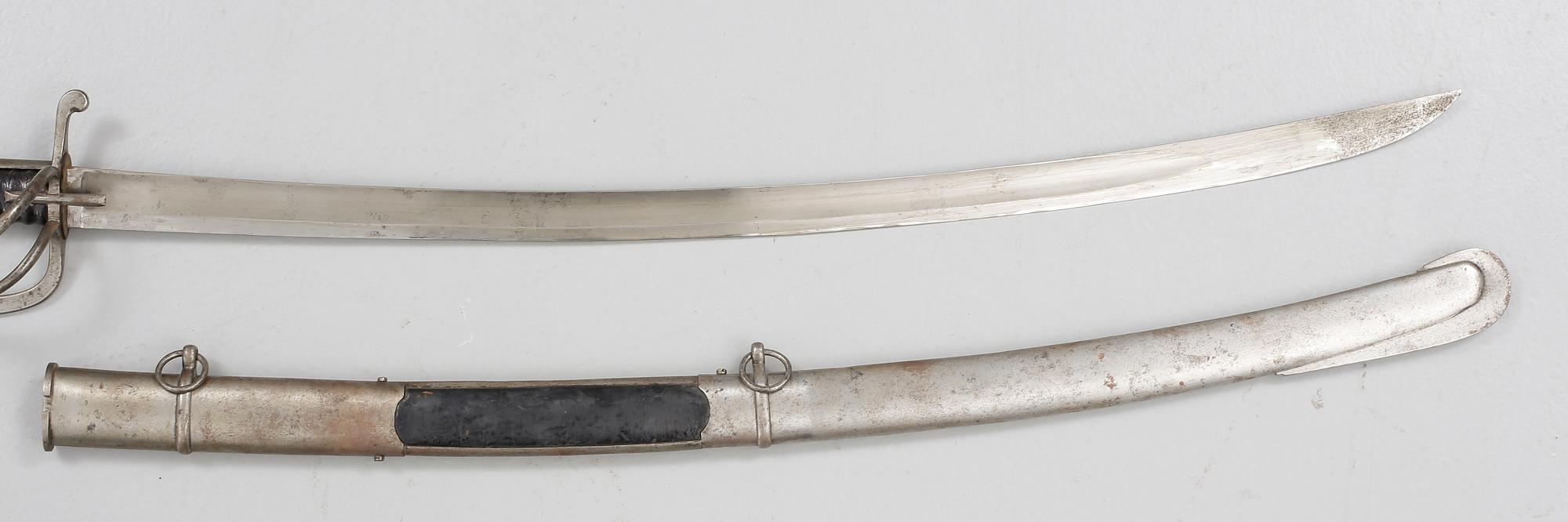 MANSKAPSSABEL, m/1825. Svensk, för kavalleri.