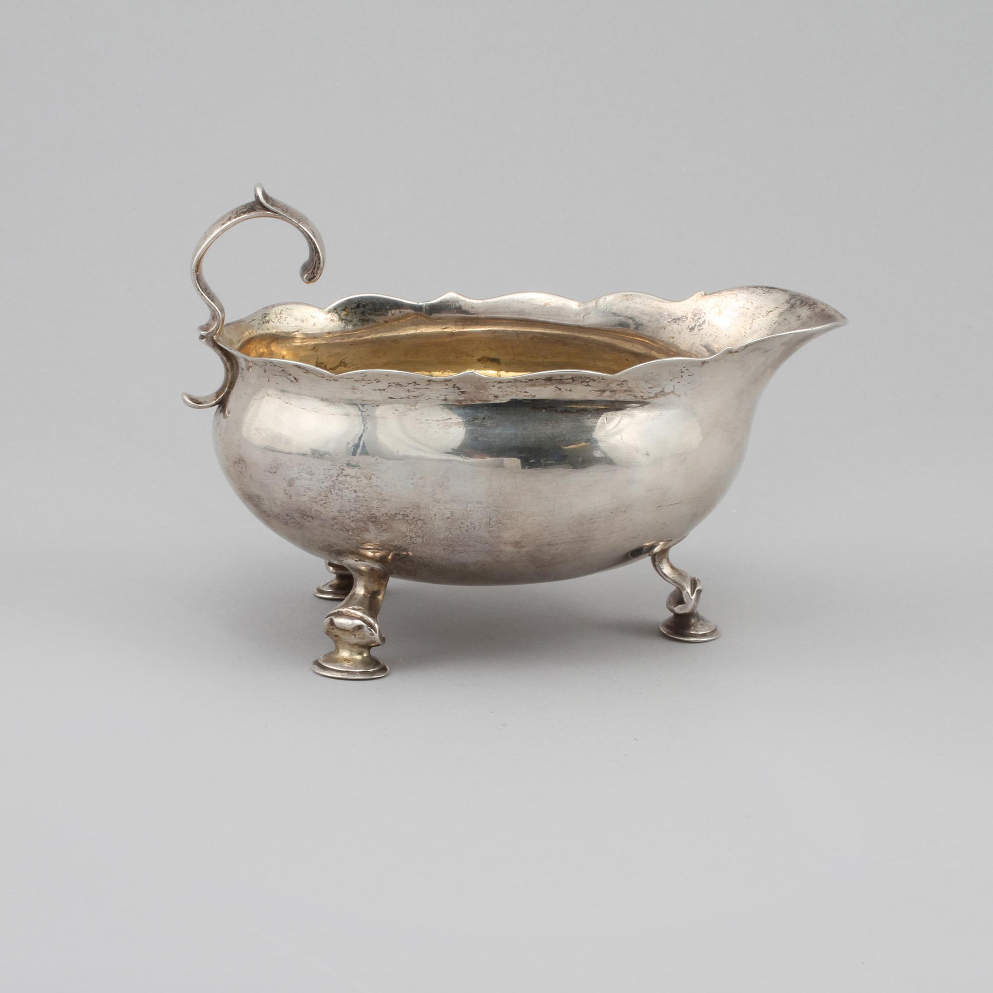 GRÄDDSNÄCKA, silver, Samuel Zettersteen, Lidköping, 1767. Vikt 180 g.