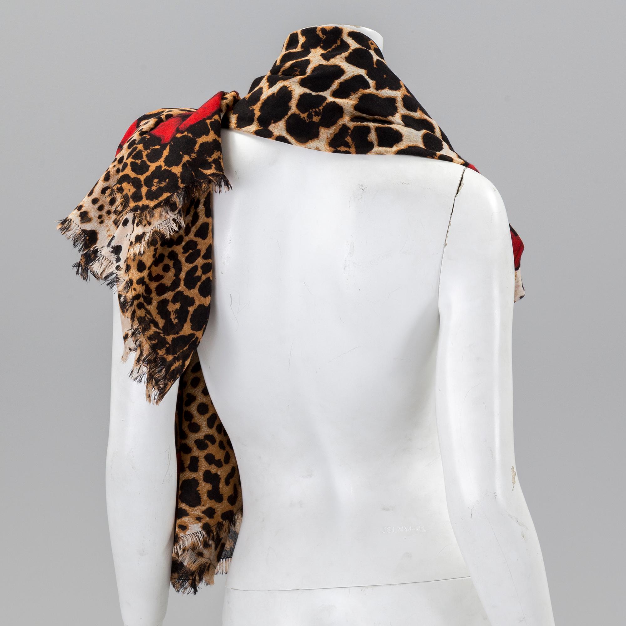 A shawl by Yves Saint Laurent.
