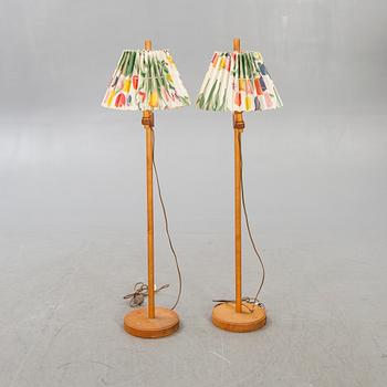 Carl Malmsten, floor lamps, a pair, "Staken", second half of the 20th century.