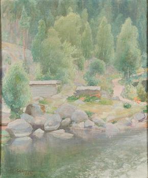 Pekka Halonen, Greenery at the shore.