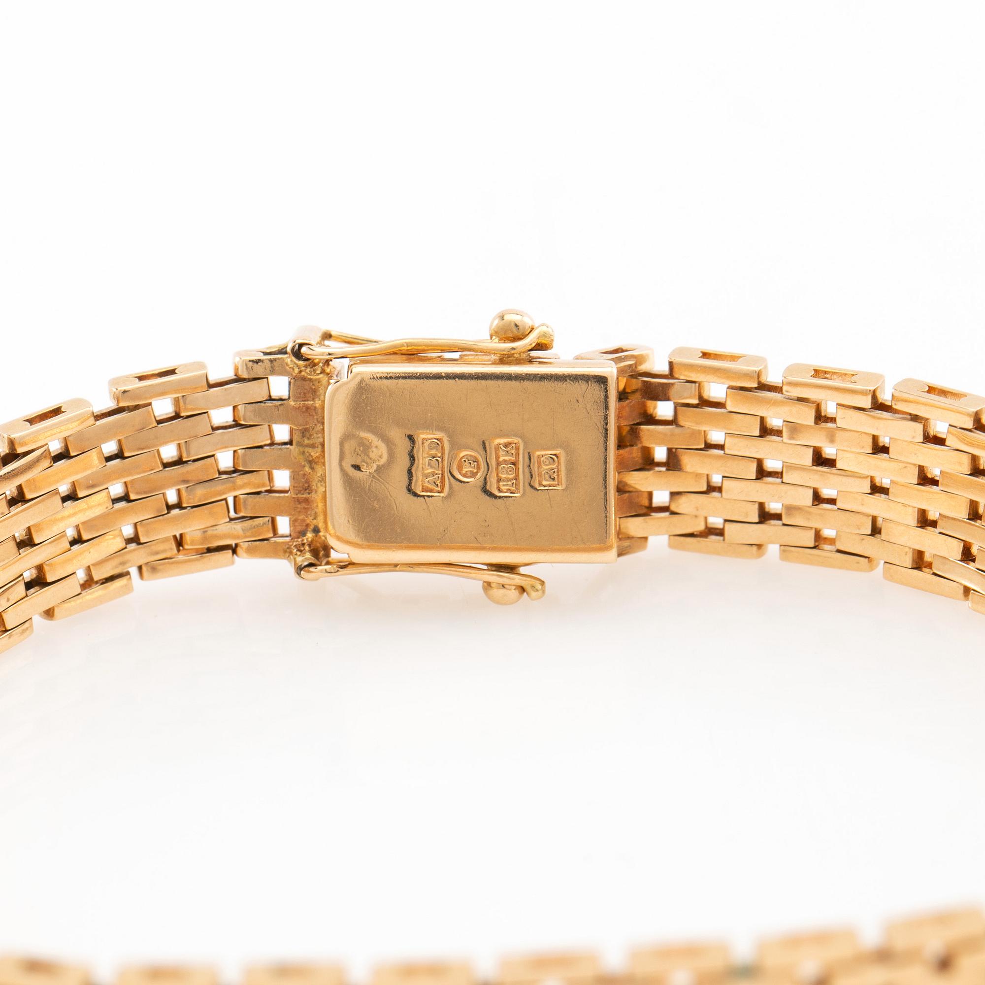 Bracelet 18K rose gold Brofod Falköping 1967.