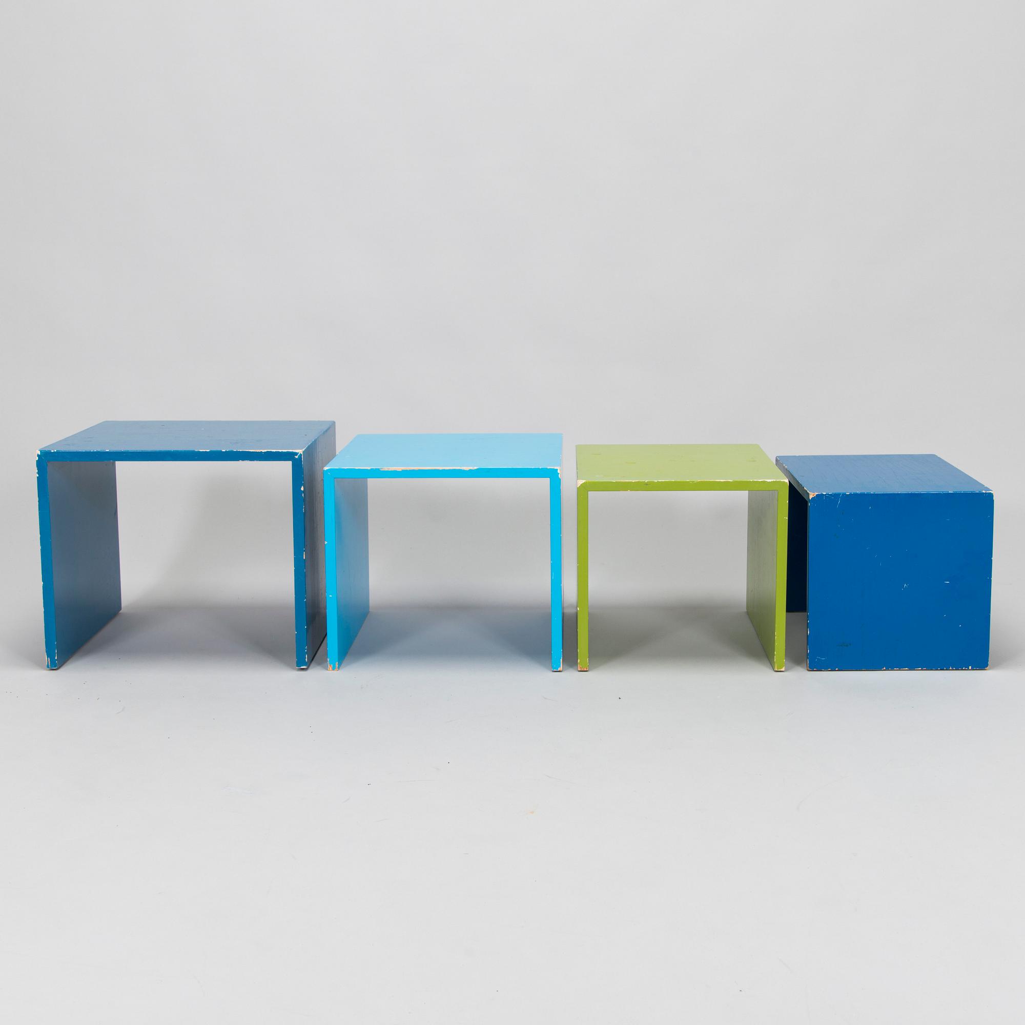 Antti Nurmesniemi, a 1980s 'Magic square' side table.