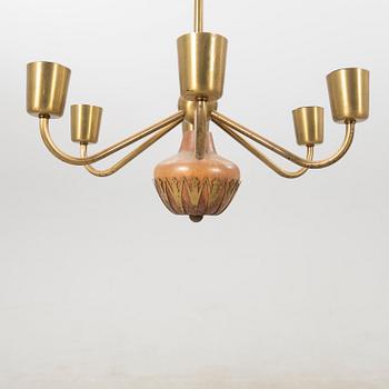 Cebe, ceiling lamp model no. A4170, 1940s.