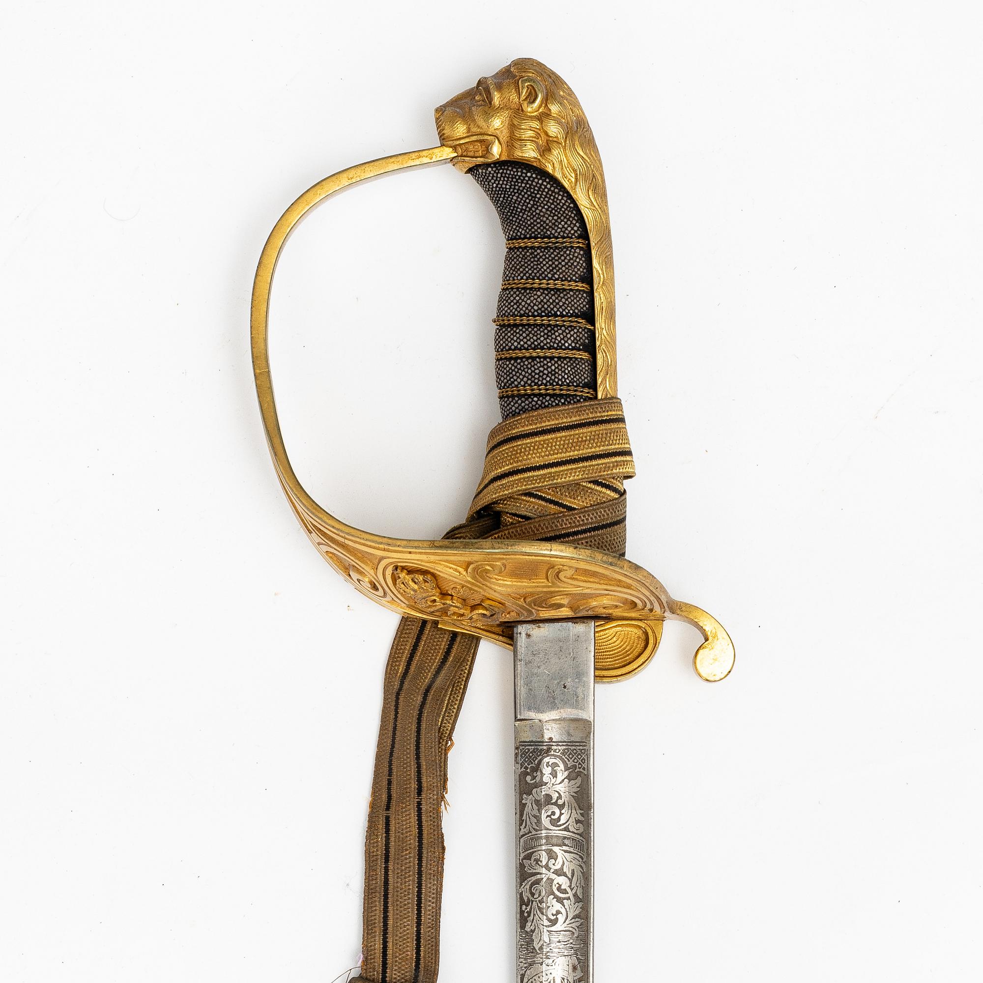 A Swedish naval officer's sword 1878 pattern.