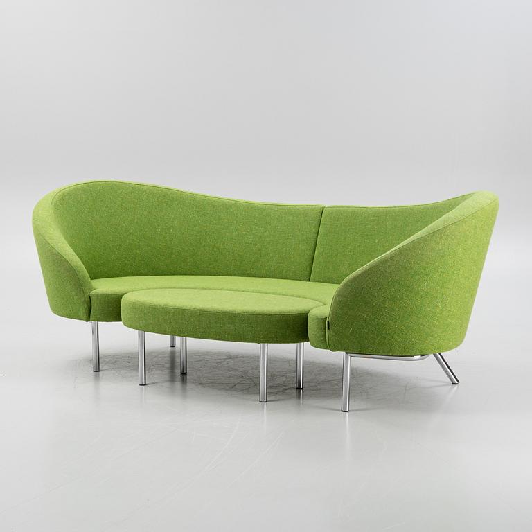 A 'Orgy' sofa with pouf by Karim Rashid for Offecct.