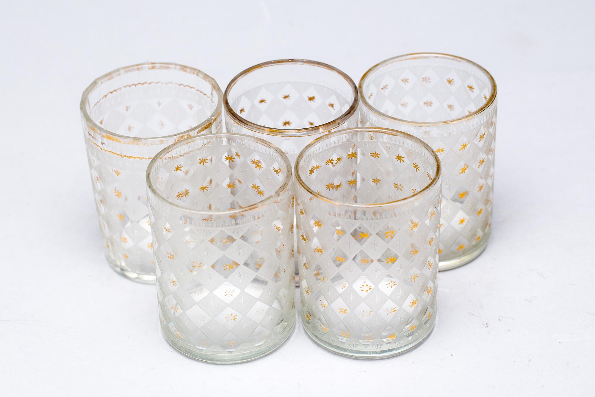 GLAS, 5 stycken, 1800-talets början.