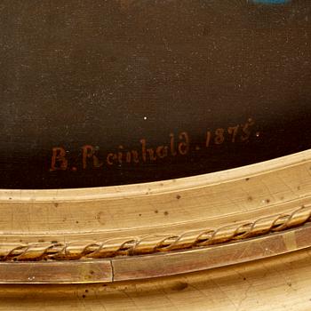 BERNHARD REINHOLD, olja på duk, sign o dat 1875.