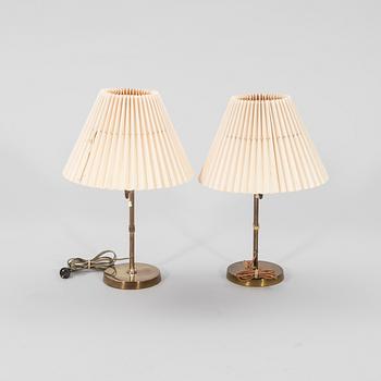A pair of Bergboms table lamps from the second half of the 20th century.