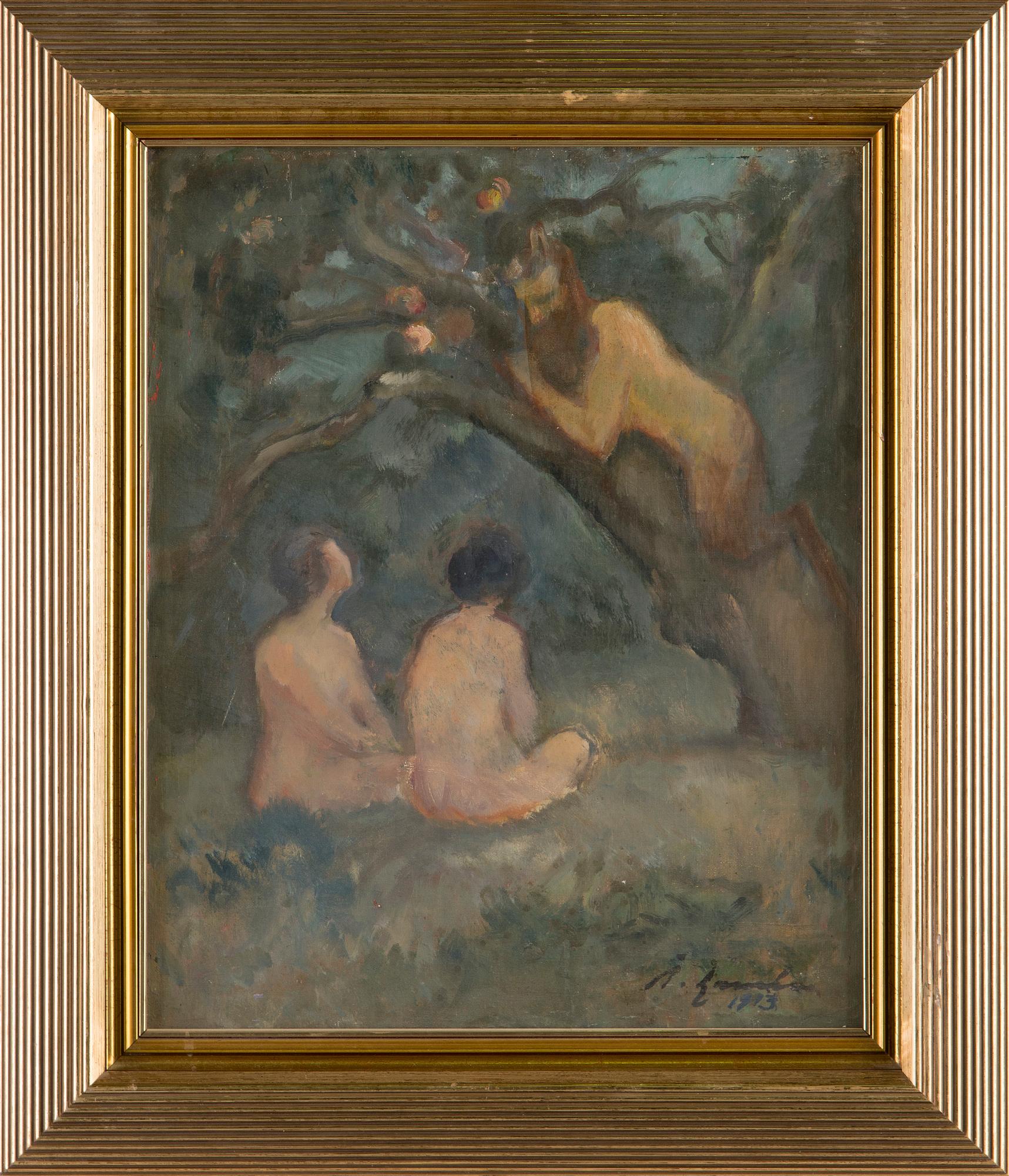 Per Åke Lauré, Faun in a tree.
