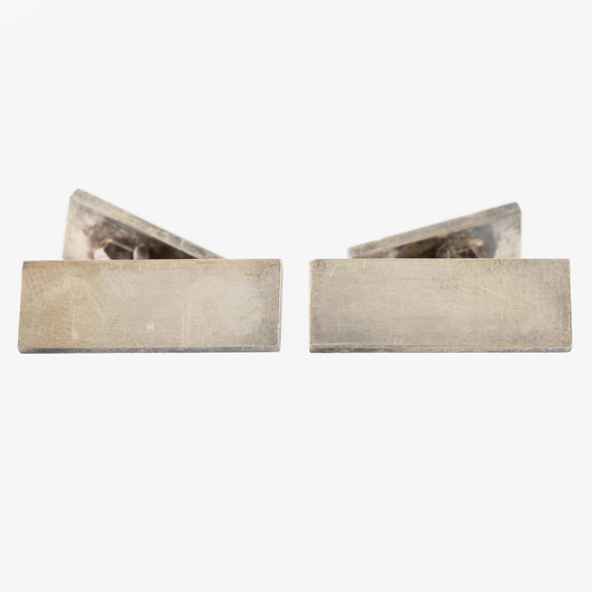 Wiwen Nilsson, a pair of cufflinks, sterling silver, Lund 1957.