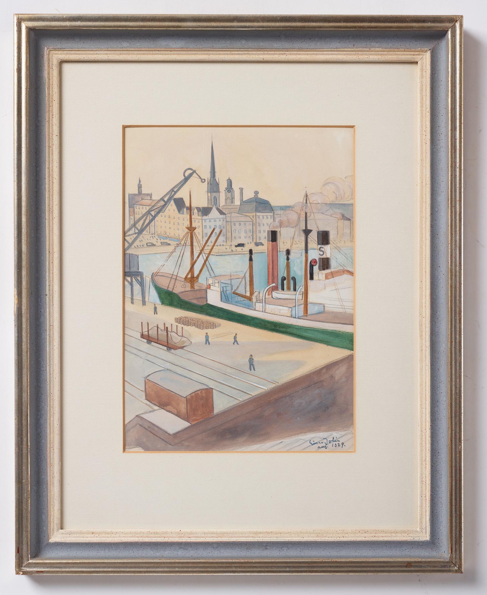 Einar Jolin, View over Stockholm.