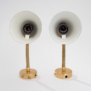 LISA JOHANSSON-PAPE, SET OF TWO WALL LAMPS. Manufactured by Orno, 1950/60s.