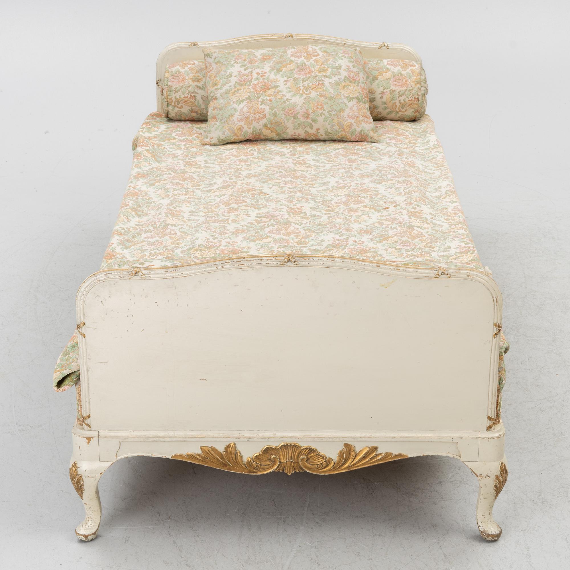 A Rococo.style bed, first half of the 20th century.