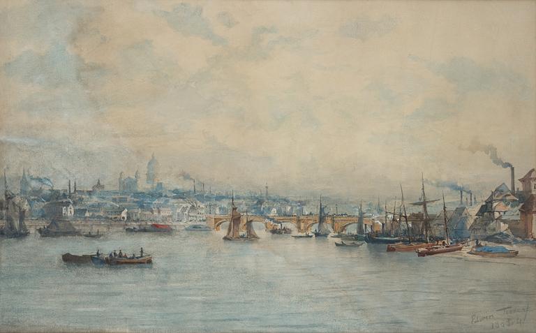 Edwin Toovey, watercolour, signed and dated 1883-4.