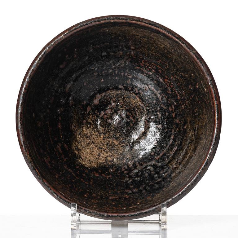 Anders Bruno Liljefors, two stoneware bowls, Gustavsberg studio, Sweden 1950-60s.