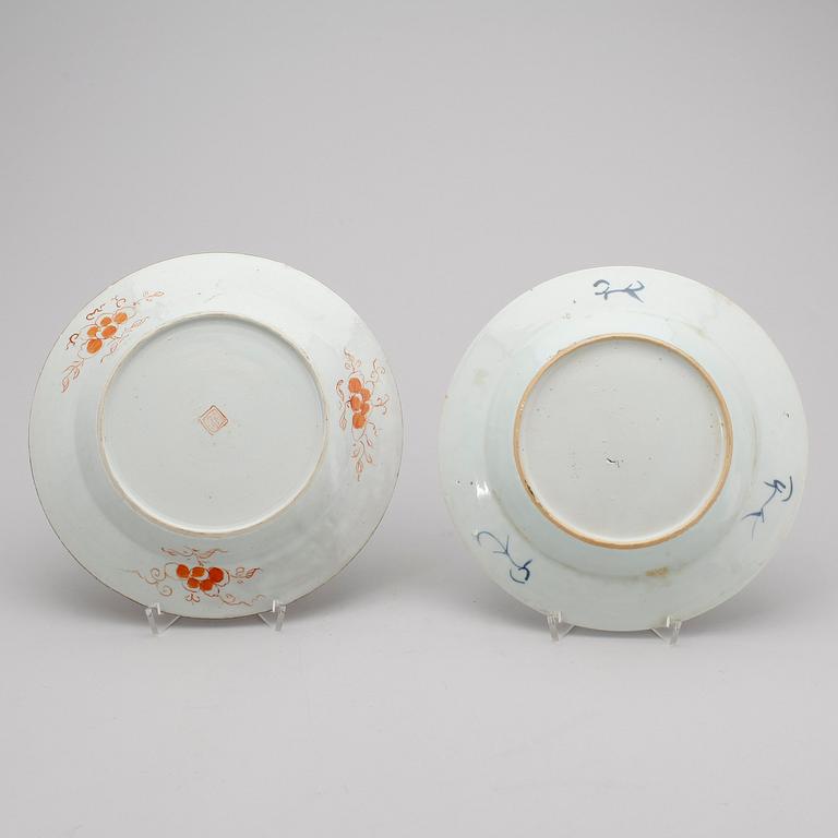 TALLRIKAR, 8st, porslin, Kina, Qianlong (1736-1795).