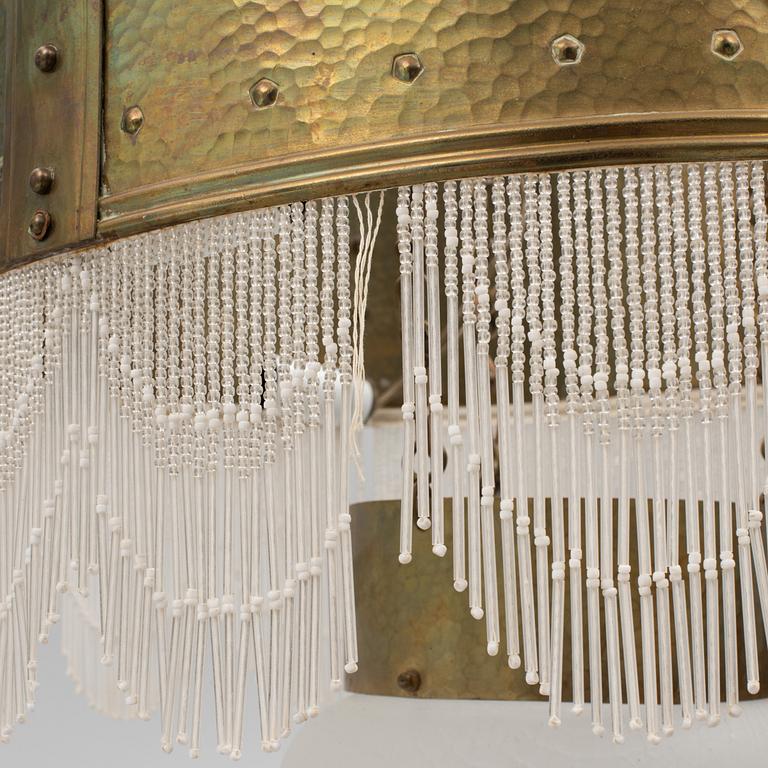 An art noveau ceiling lamp, early 20th century.