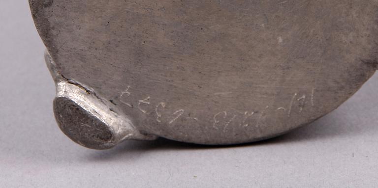 KAFFEKANNA, tenn, otydl stämplar Sverige, 1800-tal.