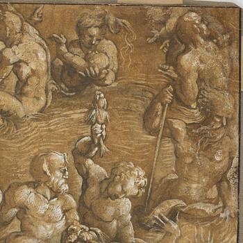Amico Aspertini, circle of, Tritons and Nereids.