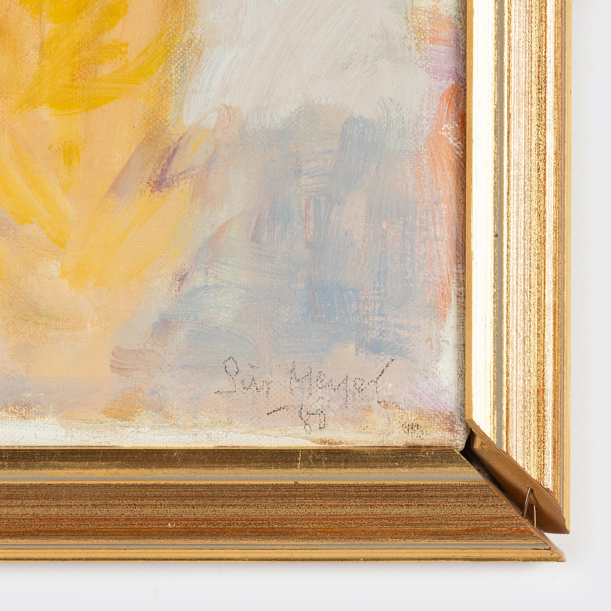 Siri Meyer, oil on canvas, signed and dated -80.