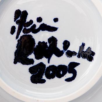 HEINI RIITAHUHTA, a porcelain bowl, 'Blue berry' signed Heini Riitahuhta 2005.