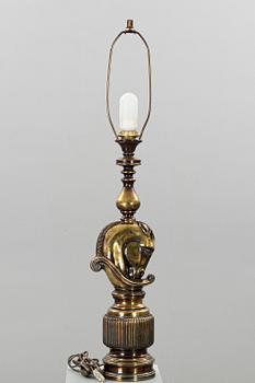 A PAIR OF TABLE LAMPS. DeKnudt, Belgium.