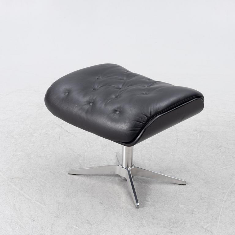 Hjort Knudsen, fåtölj och fotpall, Danmark.