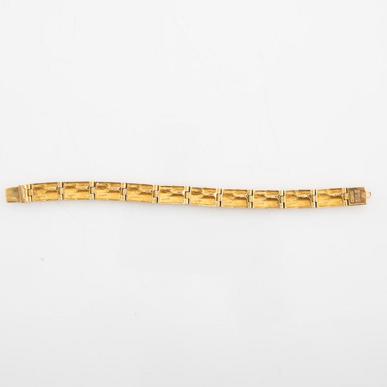 Björn Weckström, Bracelet "Kultaköngäs Cascade/Golden King Cascade" 18K gold, Lapponia.