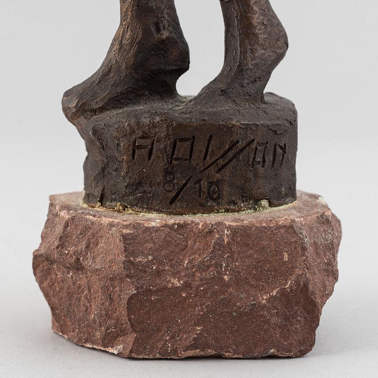 Axel Olsson, a bronze sculpture, signed and numbered 8/10.