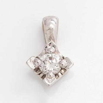 Hänge, briljantslipad diamant, 18K guld, Timanttiset.