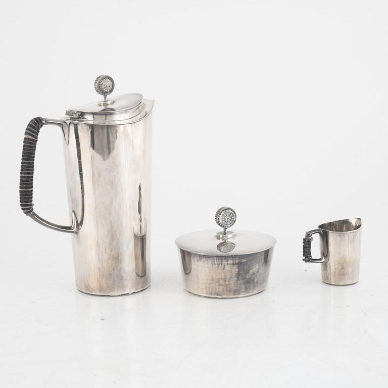 Yngve Berger för Åke Stavenow, kaffeservis, 3 delar, Stockholm, 1962.