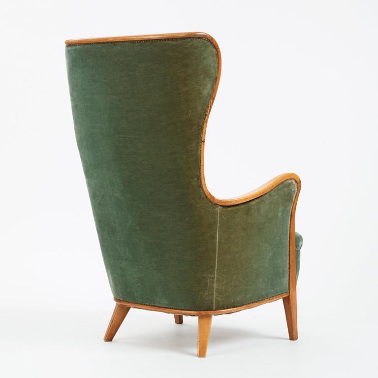 Axel Larsson, a Swedish Modern easy chair, for Hotel Baltic, Svenska Möbelfabrikerna Bodafors 1954.