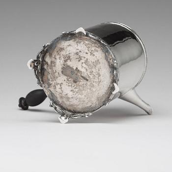 A Swedish 18th century silver coffee-pot, mark of Stephan Halling, Orebro 1784.