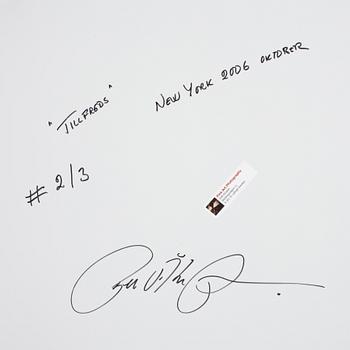PER ÅKE PERSSON, fotografi, sign o dat New York okt 2006. Numr 2/3.