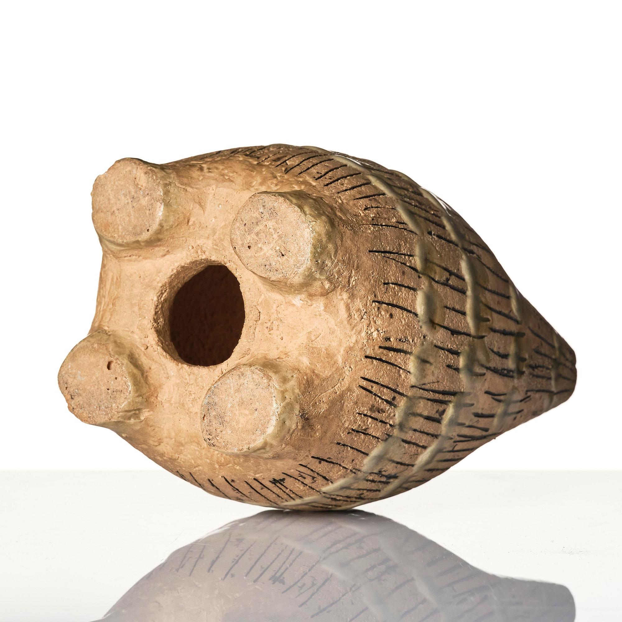 Lisa Larson, a unique stoneware sculpture/money box in the form of a cat, Gustavsberg Studio, probably 1950s.