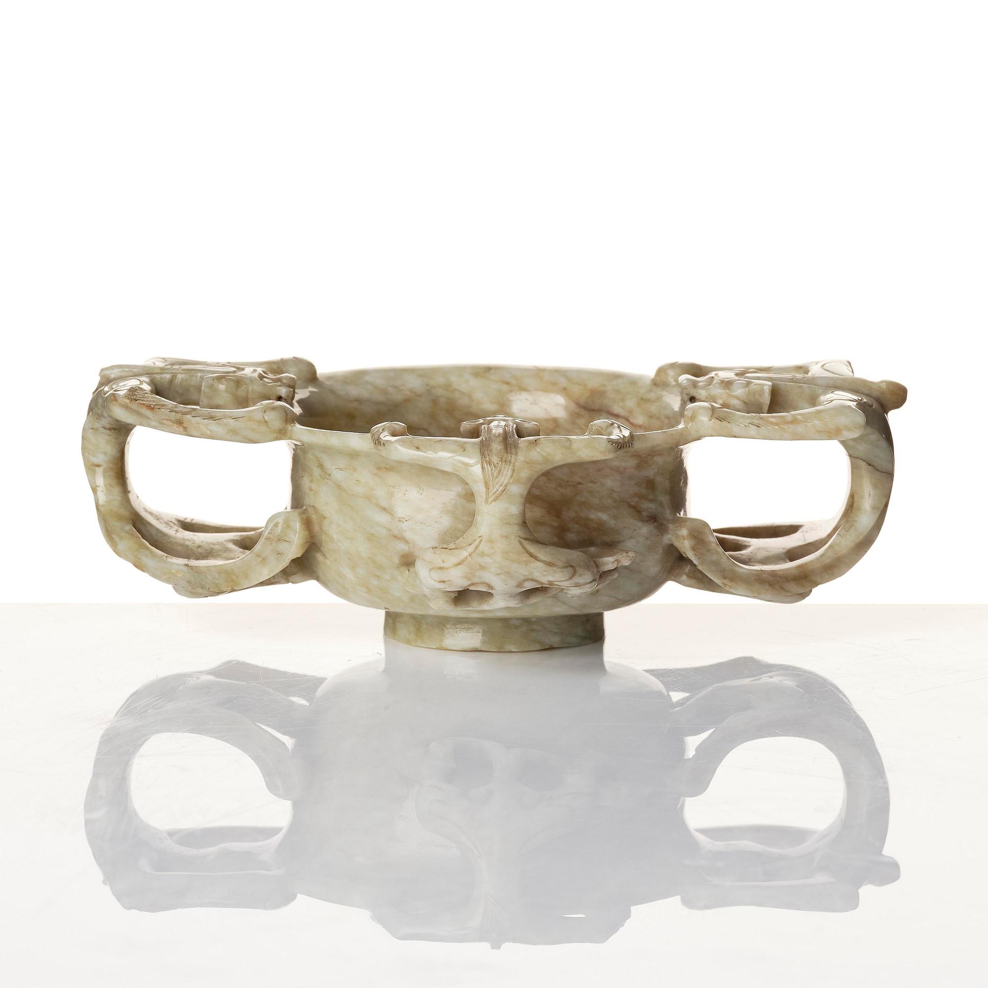 Bägare, jade. Mingdynastin (1368-1644).
