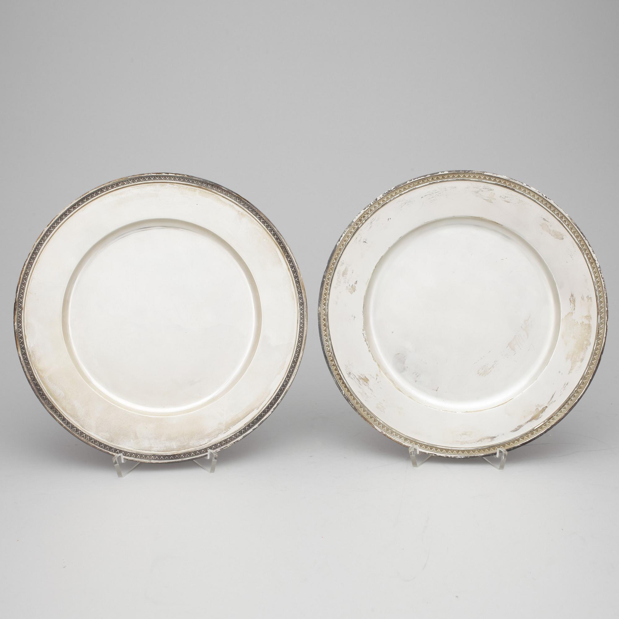 FAT, ett par, sterlingsilver, Borgila, Stockholm, 1943. Vikt ca 1019g.