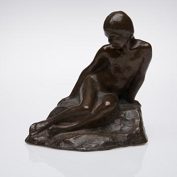 JOHANNES HAAPASALO, skulptur, brons, signerad och daterad 1917.