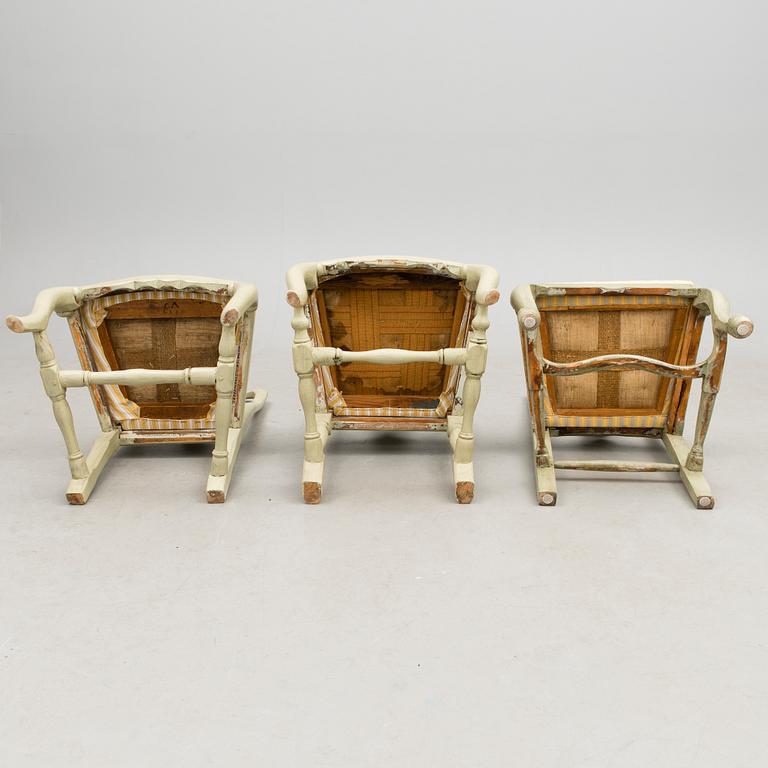 Six 18th Century late Baroque/Rococo chairs.