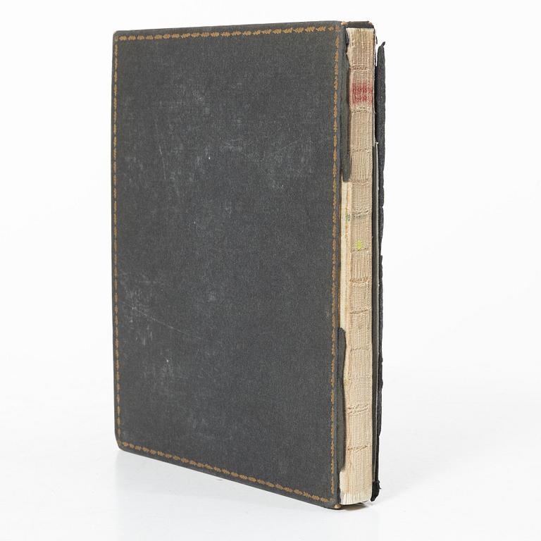 Hermann Struck, "Die Künst des Radieren's" bok med fem originaletsningar av bl a Edvard Munch och Max Liebermann.